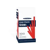 10.25″ WRAPPED STRAWS<br>RED – 300 CT.
