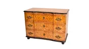 Antique 19th Century Continental Cube Parquetry Chest of Drawers. —  Martin & Brockett