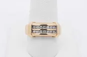 0.14cttw Diamond Ring In 10k Yellow Gold 3.7 Grams Size 8.5 Eb0926lrxsa