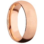10K Rose Gold + Satin Finish