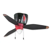 Craftmade WarPlanes Tiger Shark WB348TS3 48" Airplane Ceiling Fan