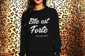 Queen Apparel | Elle est forte sweatshirt