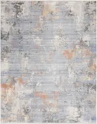 Abstract Hues ABH01 Grey Blue Rug