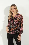Alexia Chiffon Button Blouse-FINAL SALE