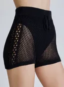 $10 Black Margo Crochet Short - Black -FINAL SALE