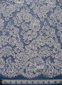Alencon French Lace, Mum Flowers with Leaves, 34″ wide