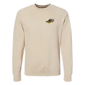 108 Sand Embroidered Crew