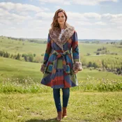 Belted Peplum Coat