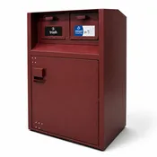 BearSaver - CE Series Double Trash Enclosure, Municipal Style, ADA Compliant - CE240MB-CH