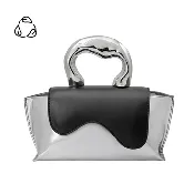 Akari Black Recycled Vegan Top Handle Bag