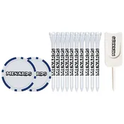 10 Pack of 2-3/4'' Flytees with Poker Chip and Divot Tool