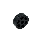 1.625" OD x 1/2" Wide Straight Flex Wheel (1/2" Hex Stretch, 45A)
