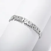 14k gold plate Fuck Fuck Fuck Chain Link Bracelet (SM + Med)