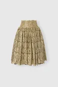 Balloon tulle skirt with lurex lace effect and black crinoline underskirt