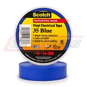 3M  35-BLUE  Scotch® Vinyl Color Coding Electrical Tape 35, 3/4 in x 66 ft, Blue, 10 rolls/carton, 100 rolls/Case