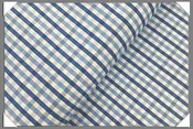 25% OFF | Blue Gingham Cotton Shirting Fabric