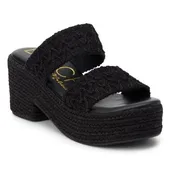 BEACH BY MATISSE WOMENS OCEAN AVE PLATFORM SANDAL-BLACK