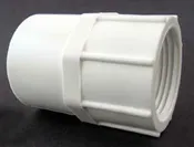 035564 2 In X 2.535 In Solvent Weld Pipe Adapter, Socket X Fpt, 150 Psi, Sch 40, Pvc