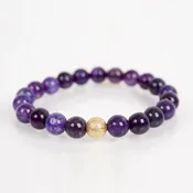 Amethyst with Gold Stardust