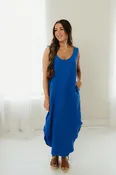 Azure Breeze Midi Dress