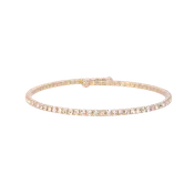 Classic Crystal Bangle Bracelet Gold