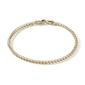 2.3mm Surf Chain Bracelet with Lobster Clasp in 14K Yellow Gold