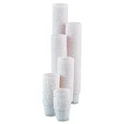 075-2050EA Souffle Cup Solo .75 oz. White Paper Disposable Sleeve of 250