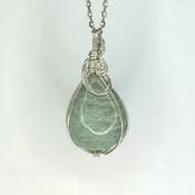 Amazonite Silver Wire Wrapped Pendant — Imperial Gems