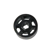 2" OD x 1" Wide Straight Flex Wheel (1/2" Hex, 45A)