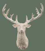 12.5"L Deer Head Ornament