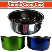 A&E Cage Company Bolt-On Coop Cup 30oz - Stainless Steel Bird Cage Food & Water Dish