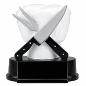 5" Chef Hat & Knives Resin