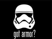 6 Inch Got TFA Armor? Decal Star Trooper Wars