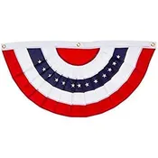 18 x 36 Patriotic Mirage Fan   QUA-153MF