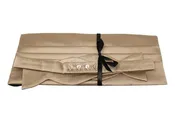 Beige Satin Cummerbund + Bow Tie Set