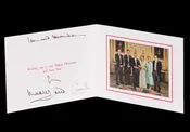 2005 Charles III and Camilla-signed Christmas Card
