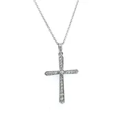 10kt White Gold Diamond Necklace