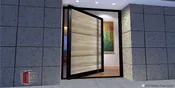 Metal Framed Wood Front Door