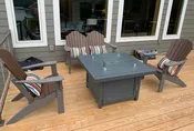 33″ Square Fire Table Chat Height