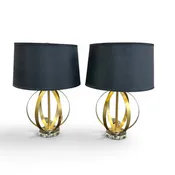 Black & Gold Table Lamp (x2)