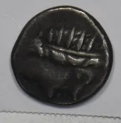 166-88 BC 1/2 Drachm Silver Rhodes Caria Head of Helio P490435 combine shipping