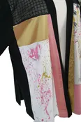 Plus Dressy Artwear Kimono Jacket Hearts Pink Gold Silver Black Size 26/28