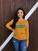 ARIAT – Ariat Women Serape Tee ( Yellow )