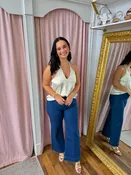 A Champagne Toast Top-Cream