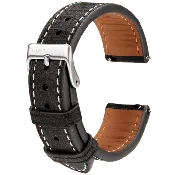 HMS Babele Full-Grain Leather Dress Watch Strap – Tempesti, Italy