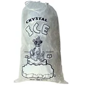 10 LB. ICE BAGS  WITH DRAW STRING- CRYSTAL - 500/CASE