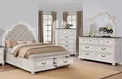 4 Piece Queen Storage Bedroom