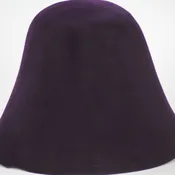 Aubergine Velour Hood