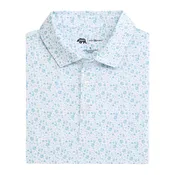 19th Hole Printed Performance Polo - Breeze