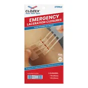 Emergency Laceration Closures- (2) Closures 1" each